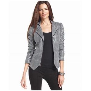 JohnPaulRichard Snakeskin Motto Blazer